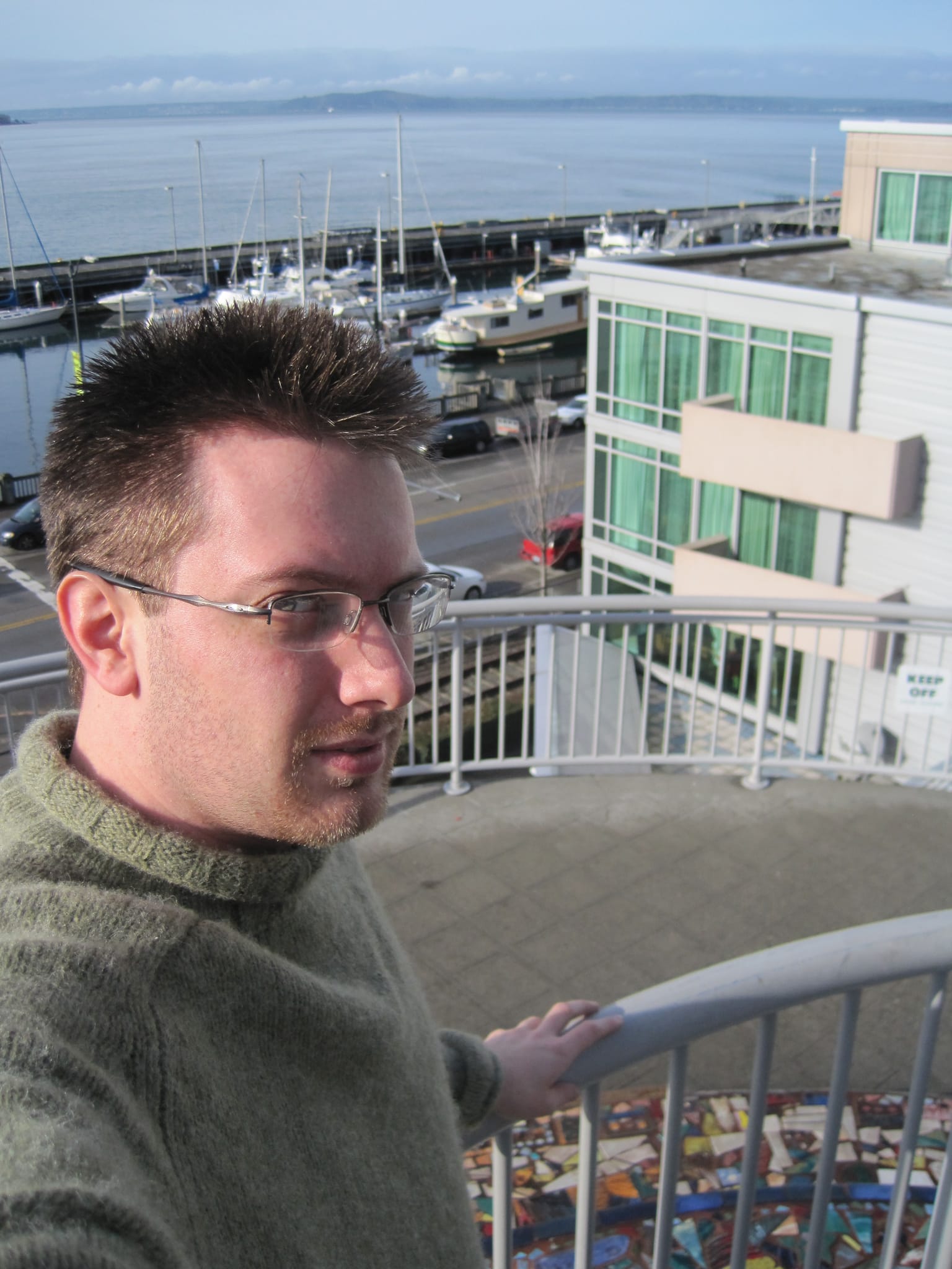 Chris by the shore