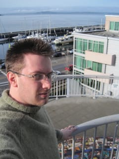 Chris by the shore