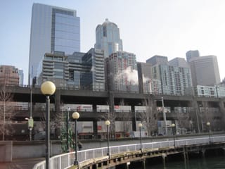 Seattle Skyline - facing East from the shore