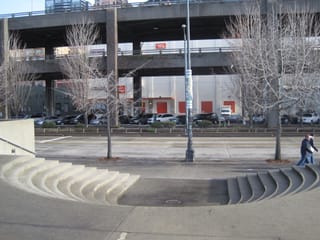 Half circle seating area thing.