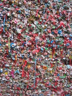Gum wall - close up