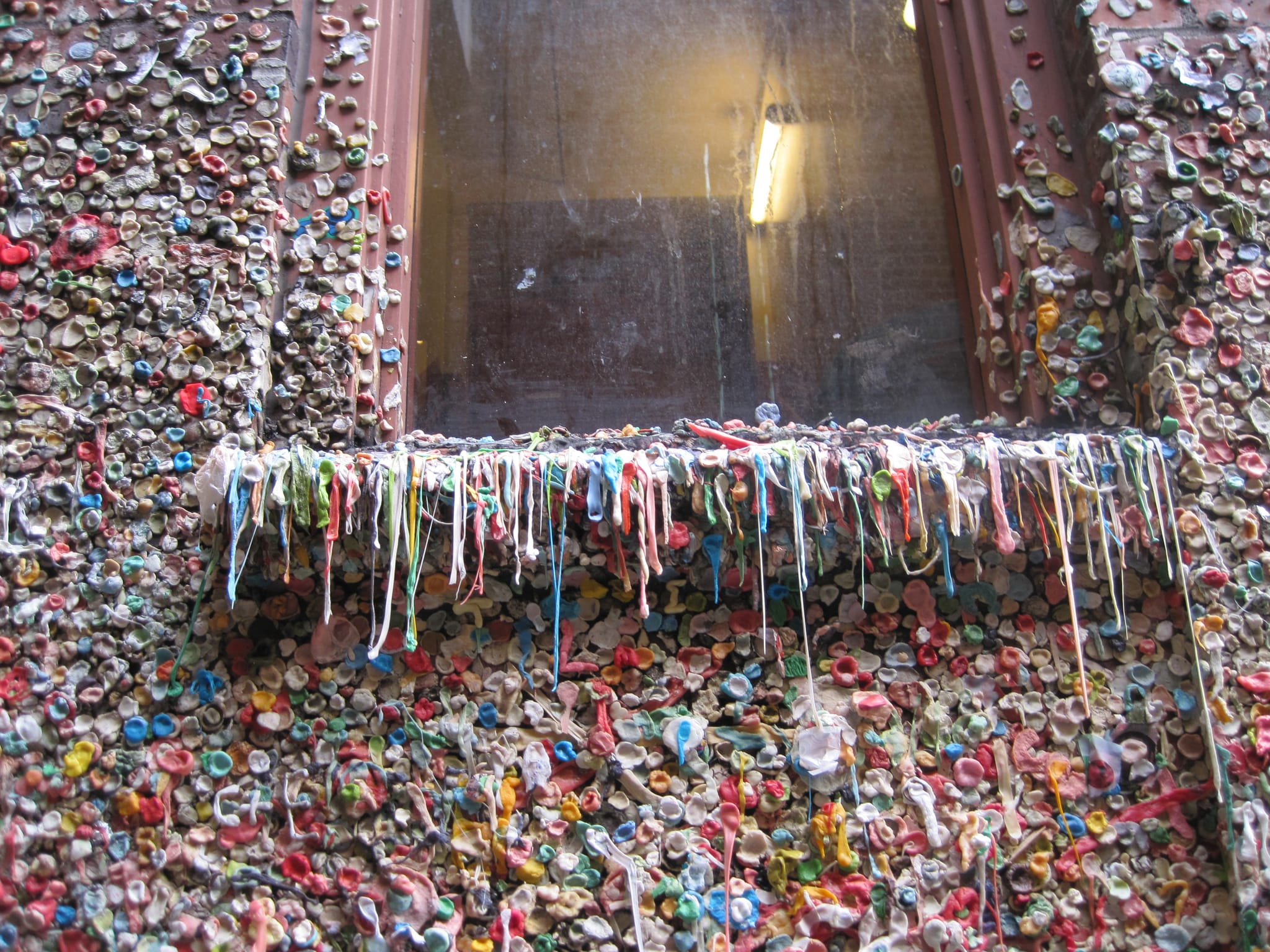 Gum wall window ledge, Seattle, WA