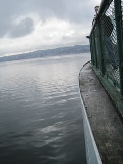 Mukilteo ferry side view