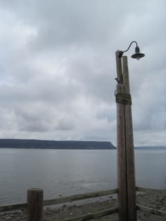 Light post in Langley, WA