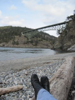 Travelling Feet at Deception Pass, WA