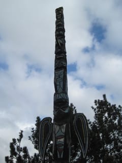 Totem in Langley, WA