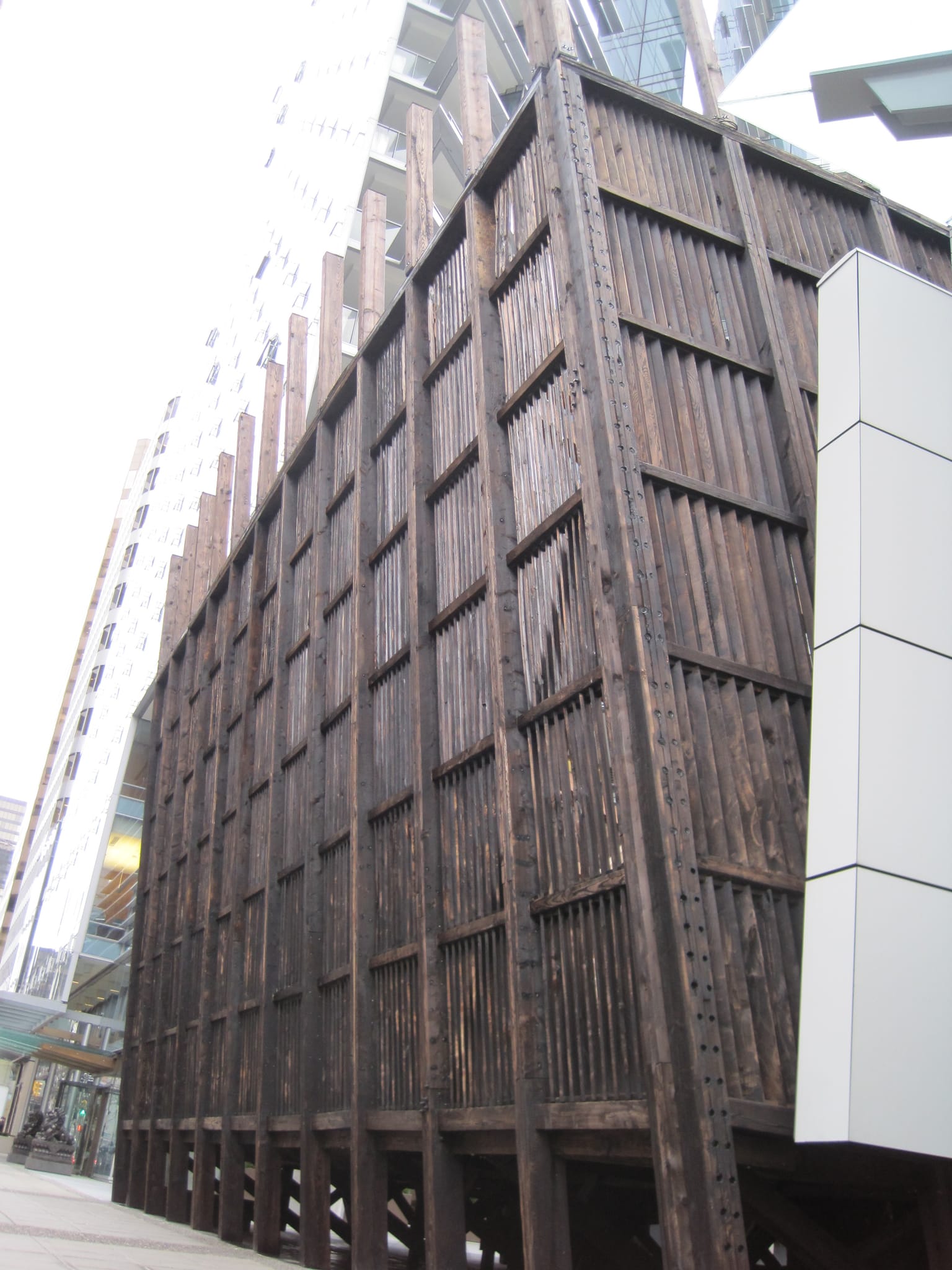 Wood on concrete - Vancouver, BC