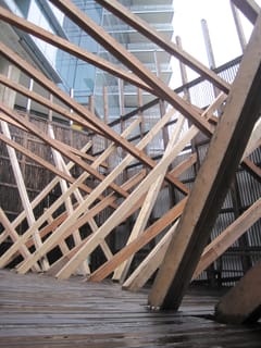 Wooden supports - Vancouver, BC