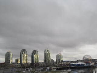 Buildings and snowglobe - Vancouver, BC