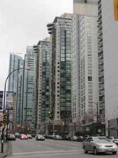 Row of glass dominoes - Vancouver, BC