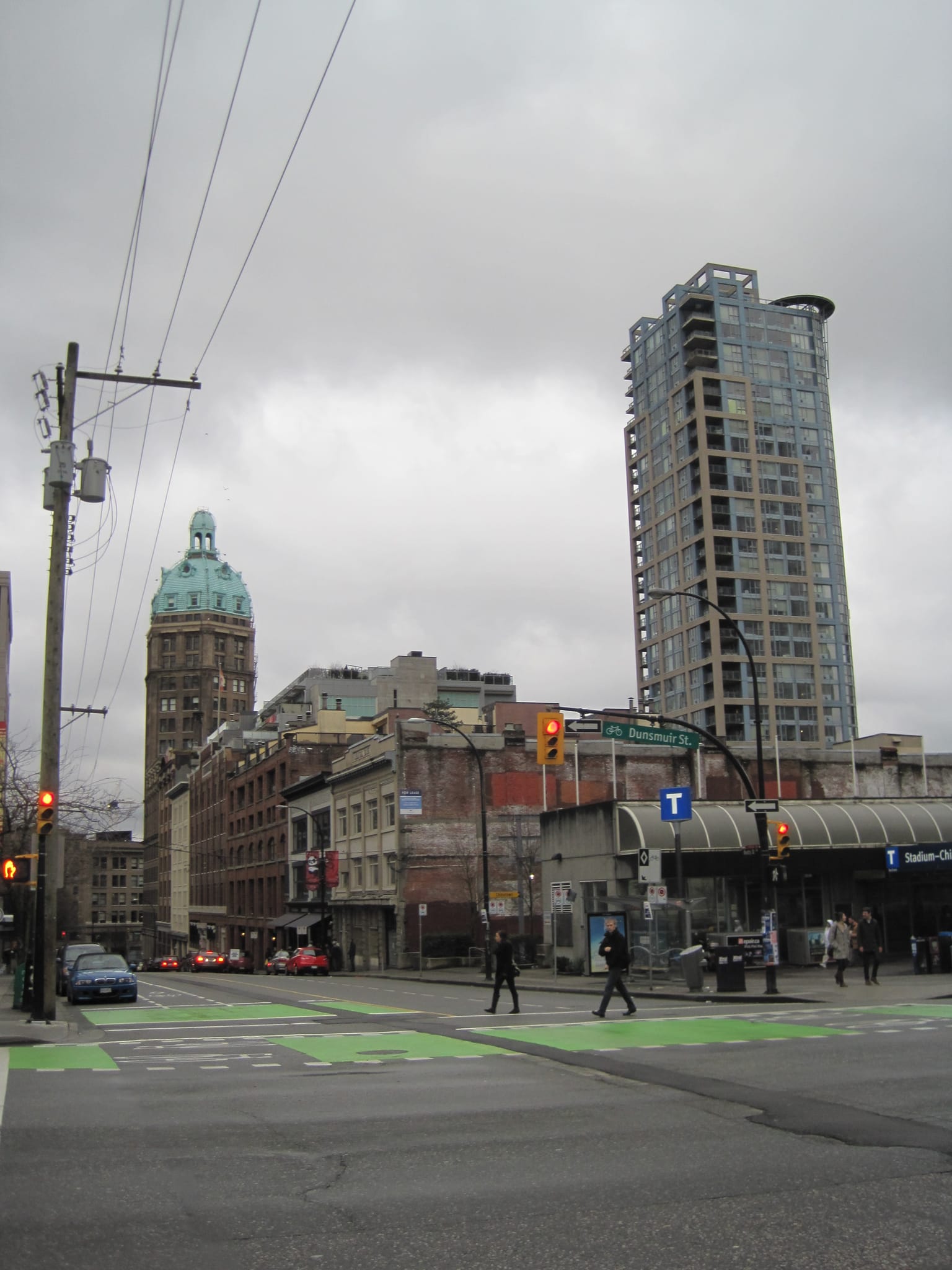 Crossing the street  - Vancouver, BC