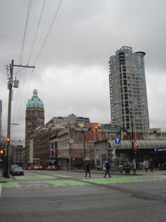 Crossing the street  - Vancouver, BC