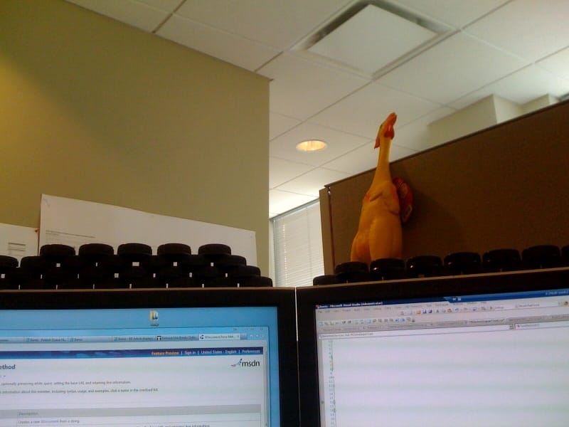 Break the build, hang out with the Rubber Chicken.