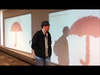 Fun with virtual umbrella - Minneapolis Airport