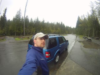 Rest stop - running water is a luxury in the back-country.