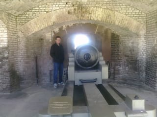 Chris with Cannon, Fort Sumpter