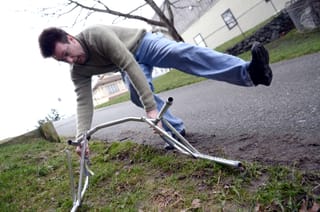 Chris's walker was insufficient for the hill on Whidbey Island