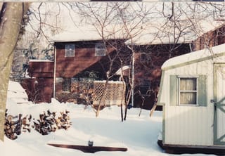Sharon House in Winter - Remember when it was brown?