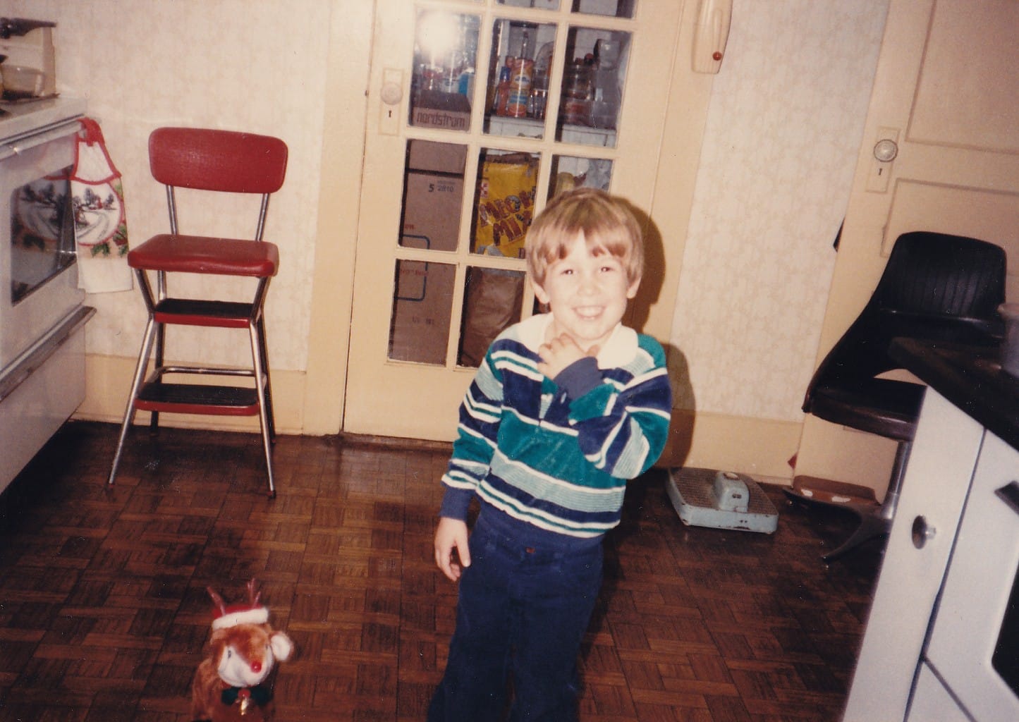 Nick in Aunt Mo's Kitchen