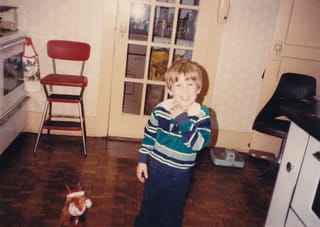 Nick in Aunt Mo's Kitchen