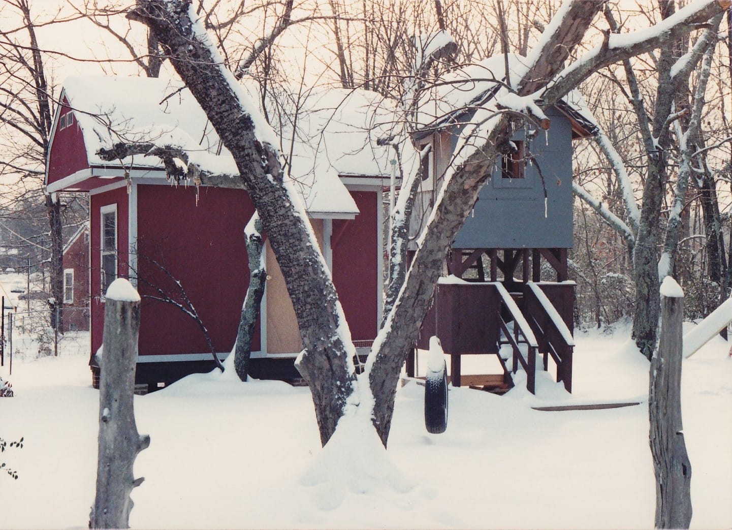 Barn and playhouse