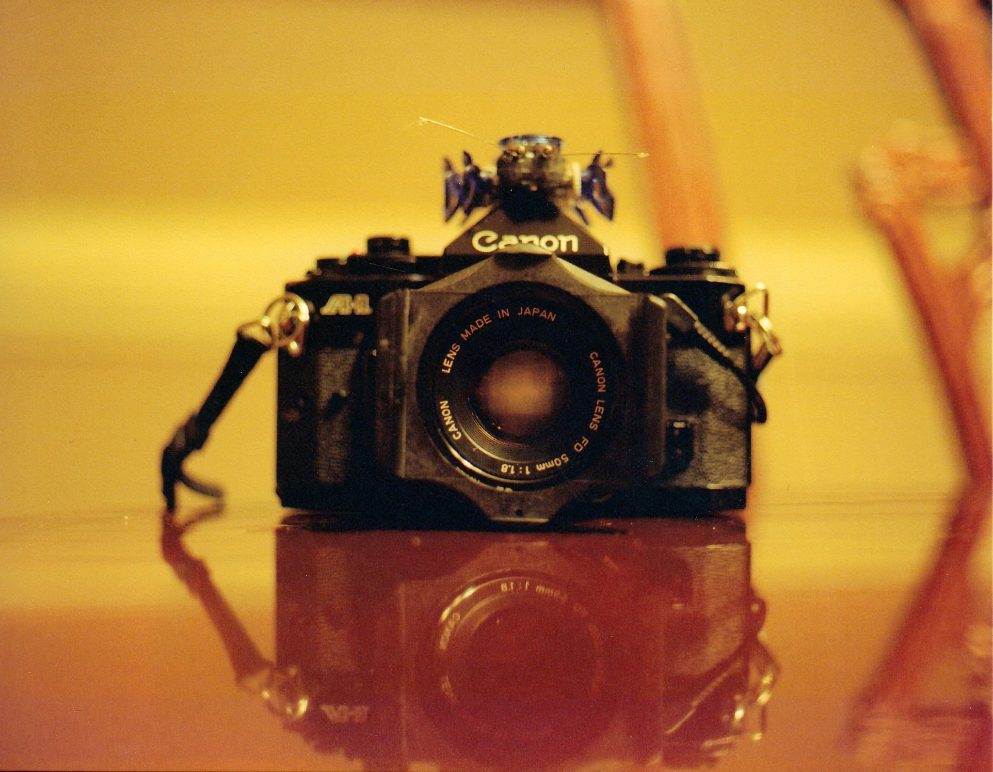 Pentax 645 shooting a Canon A-1