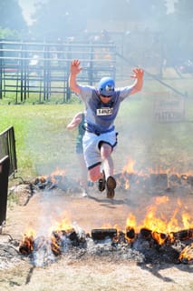 Warrior Dash -Fire Jumping