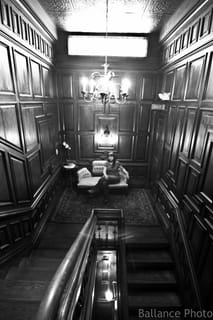 Kate - Stairway - Cedar Crest Inn, Asheville, NC