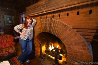 Kate - Fireplace - Cedar Crest Inn, Asheville, NC