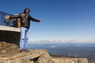 Chris at Mt. Mitchell