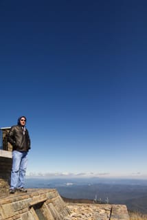 Chris at Mt. Mitchell