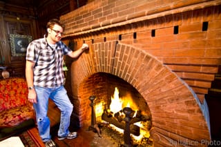 Chris - Fireplace - Cedar Crest Inn, Asheville, NC