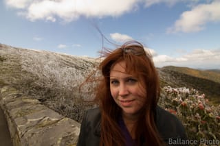 Kate on the Blue Ridge Parkway