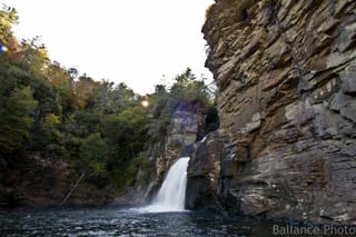 Linville Falls at sunset