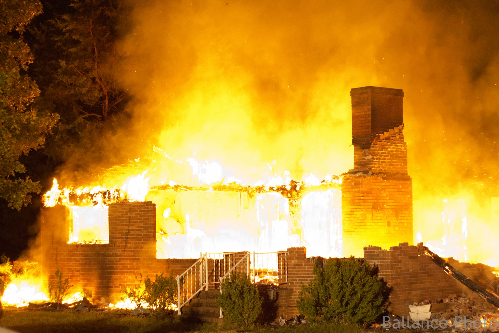 Up in flames