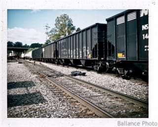 Passing Freight Train - Downtown Asheville, NC