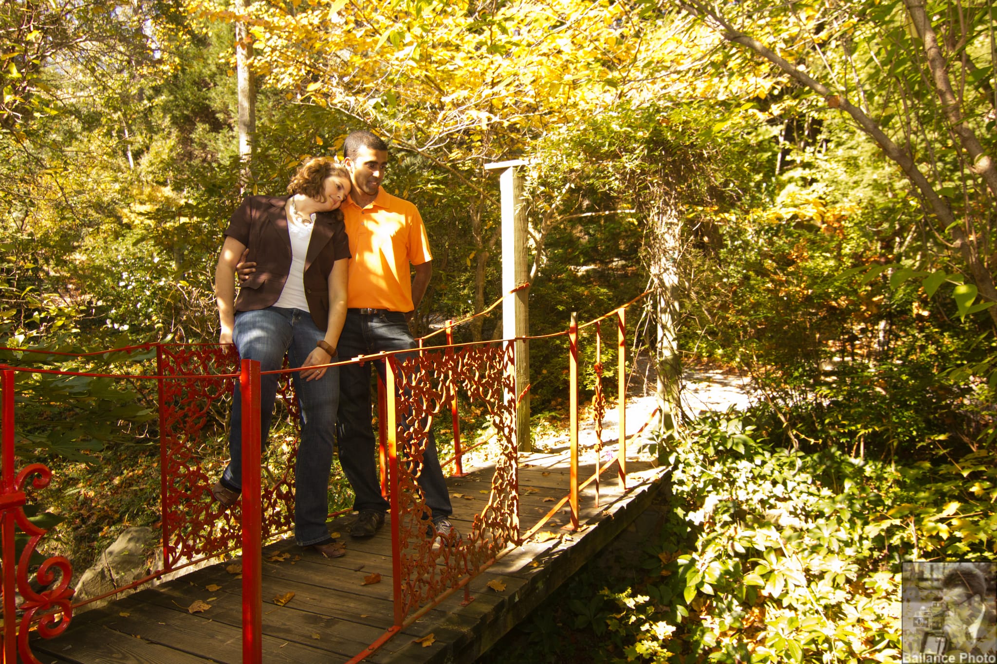 Ajay and Meredith - UNCC Botanical Gardens-6