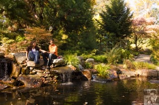 Ajay and Meredith - UNCC Botanical Gardens-10