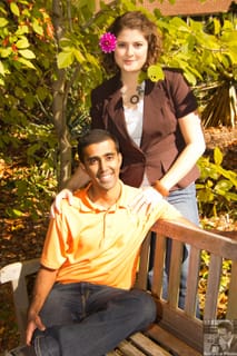 Ajay and Meredith - UNCC Botanical Gardens-13