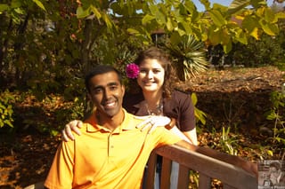 Ajay and Meredith - UNCC Botanical Gardens-15