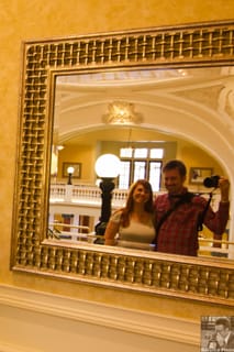 Chris and Kate in a Mirror - Battle House Hotel - Mobile, AL