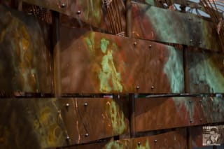 Metal wall at the American Indian Museum - Washington, DC