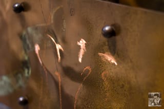 Close up of metal wall at the American Indian Museum - Washington, DC