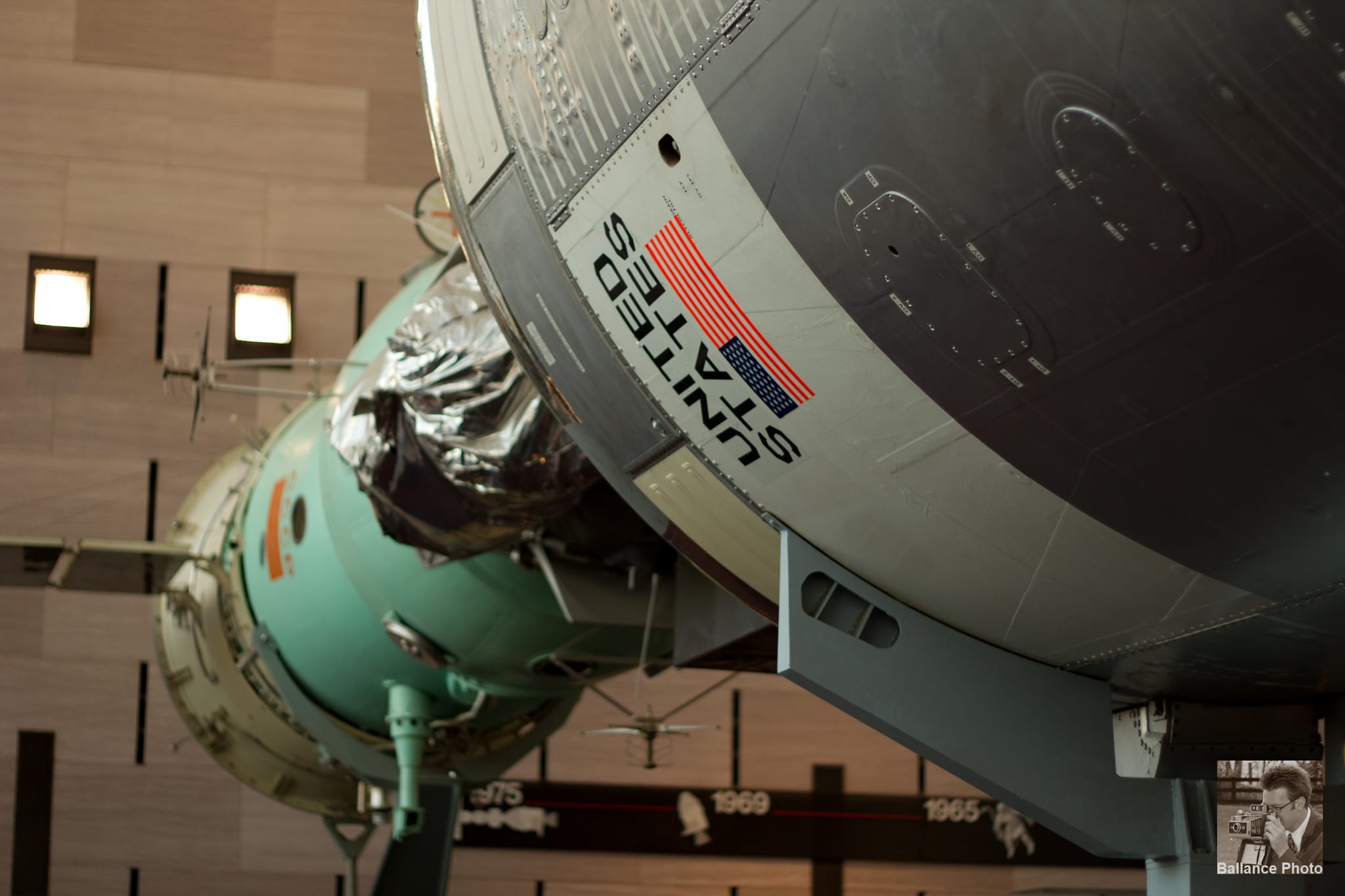 American and Russian Space Stations Docked - Air and Space Museum - Washington, DC