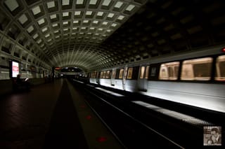 Passing Metro Train - Washington, DC