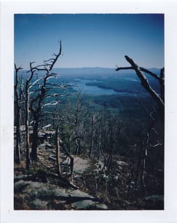 View of Lake James from Shortoff Mountain - Linville Gorge, NC
