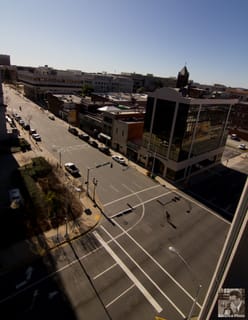 Cycling into the afternoon sun  - Greensboro, NC