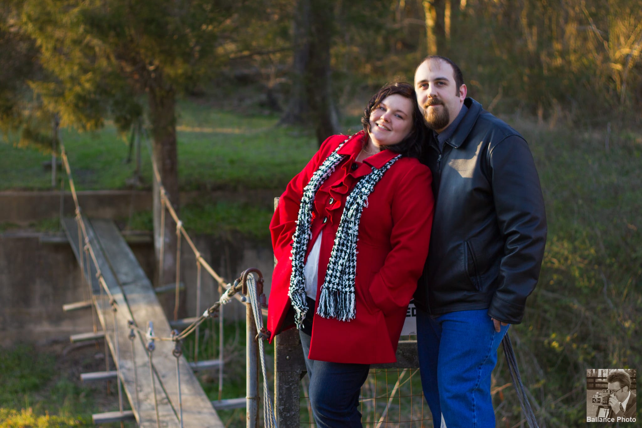 Swinging Bridge at Guilford Mill - Peter & Kim