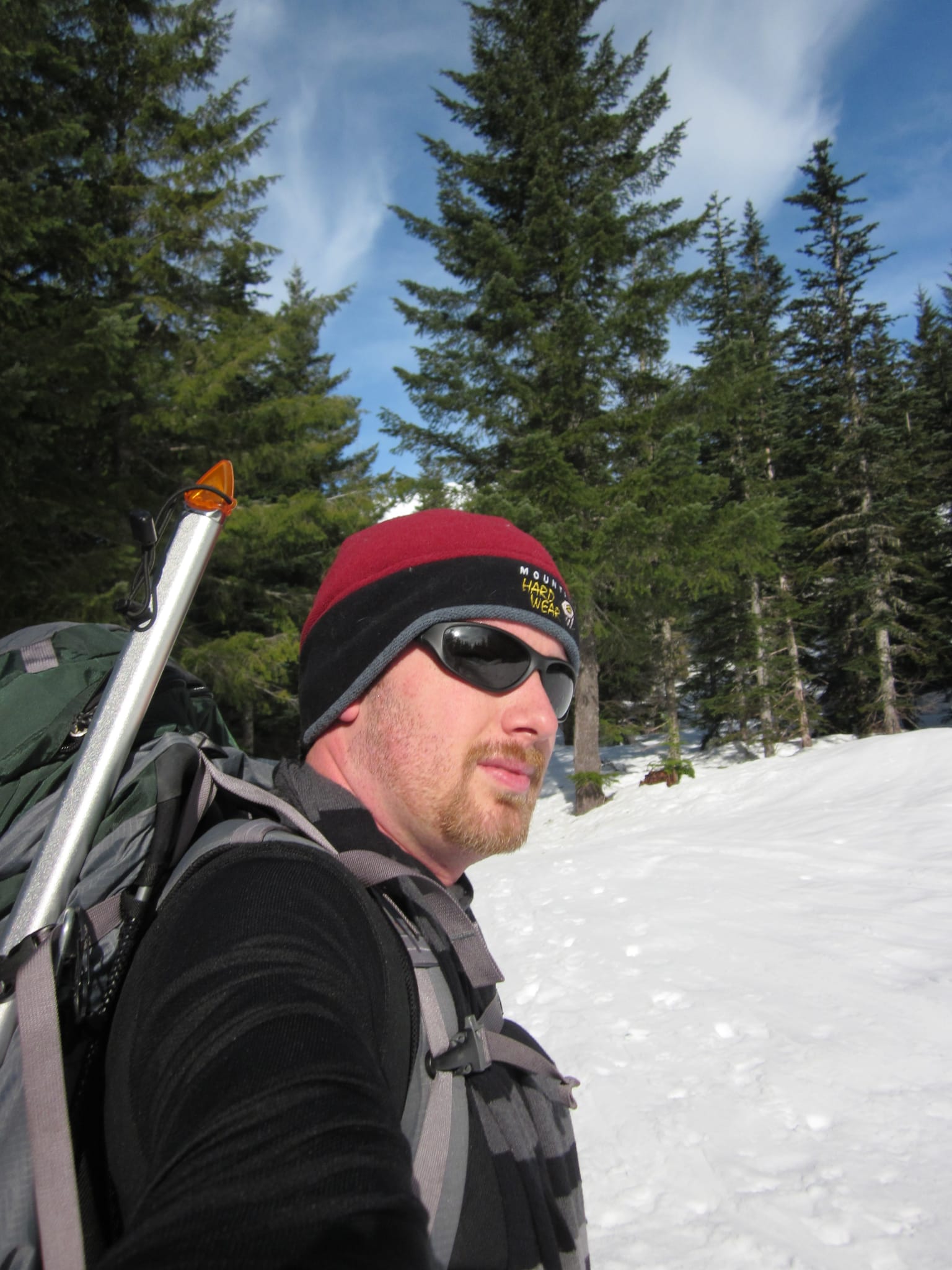 Chris on Worm Flows Trail - Mt. St. Helens
