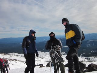 Chris, Jeremy, Jon - Microsoft Charlotte climbs Mt. St. Helens